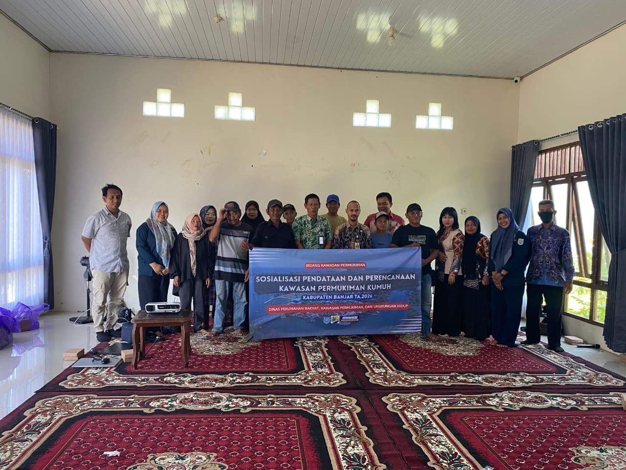 Sosialisasi Pendataan dan Perencanaan Kawasan Permukiman Kumuh Di Kelurahan Sungai Lulut